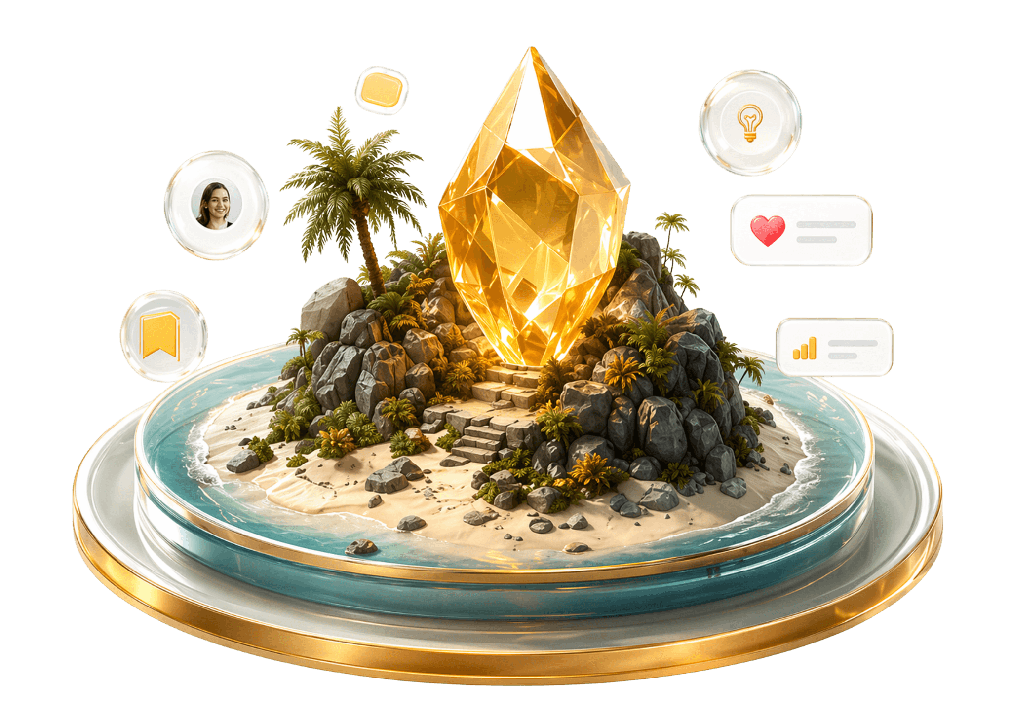 Treasure product hero visual